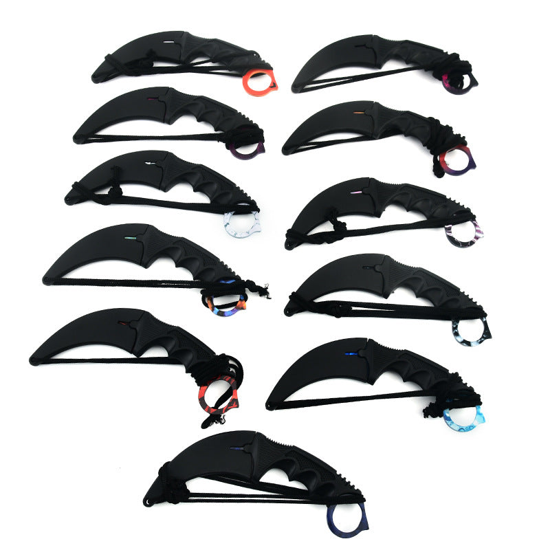 CS Claw Knife Outdoor Claw Sharp Game Claw Knife Battle Wolf Claw Knife Outdoor Self-Defense Camping Survival