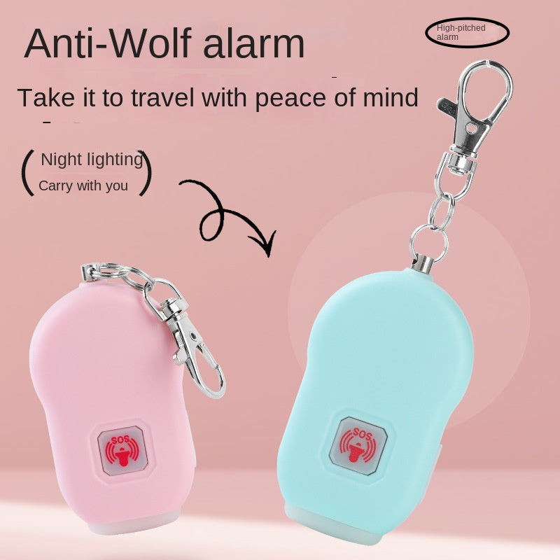 Cross-border New Charging SOS Personal Alarm for Women, Self-defense Anti-Attack Device with Outdoor LED Light Alarm