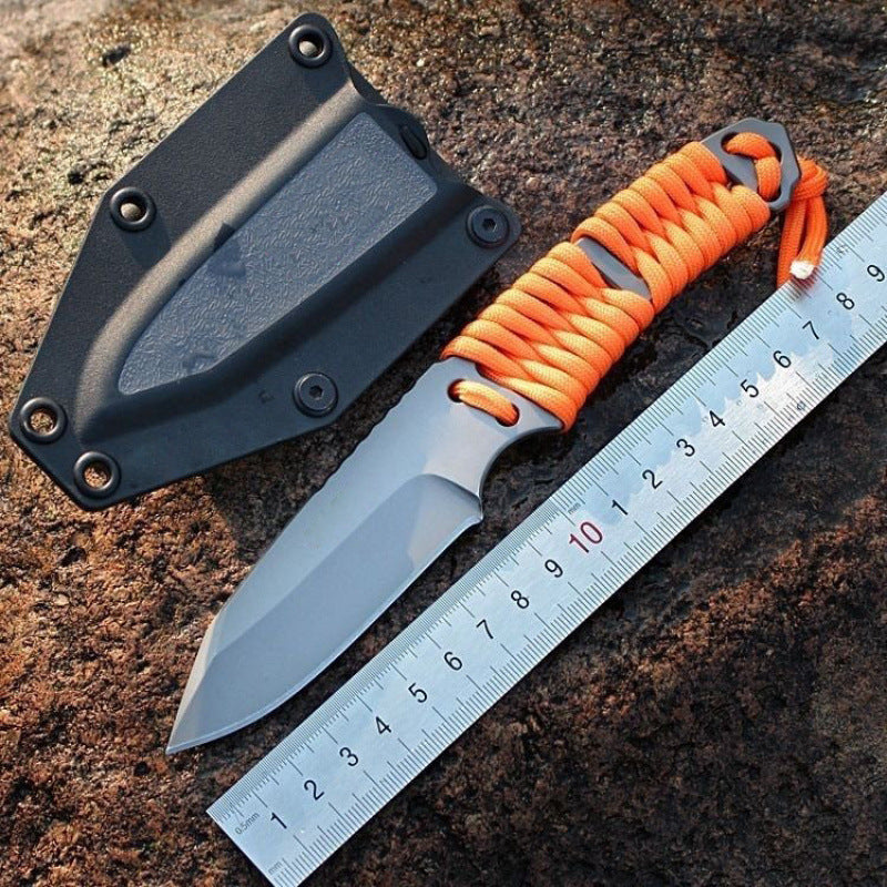 Outdoor Series Rope-Tied Multi-Functional Outdoor Camping Knife
