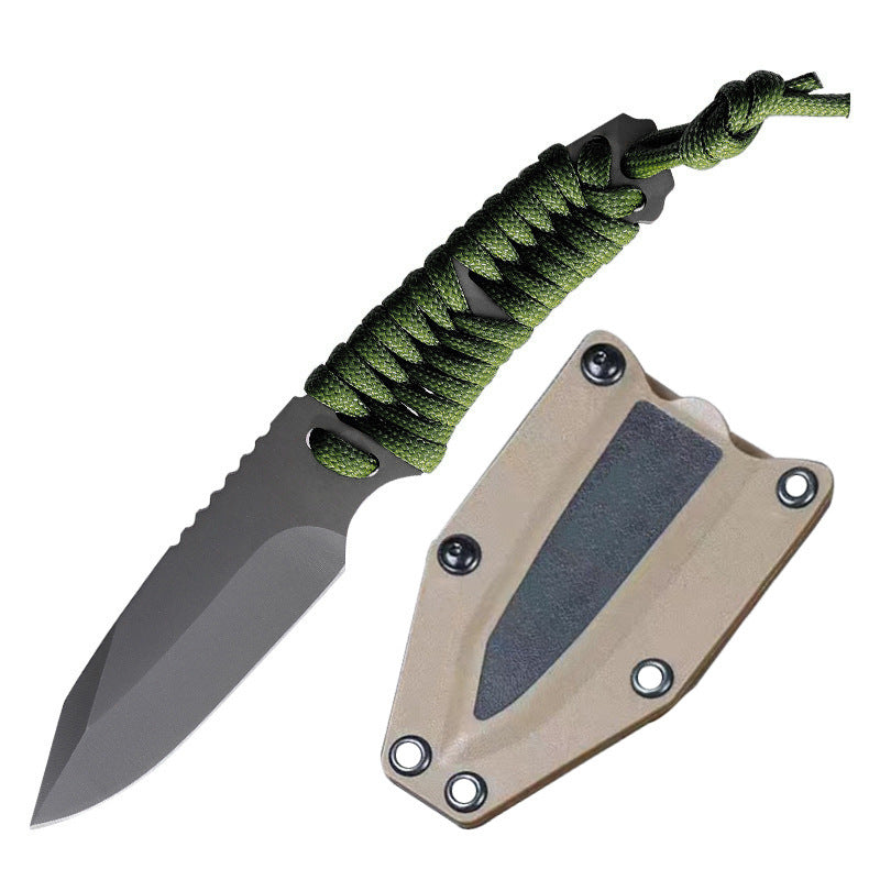 Outdoor Series Rope-Tied Multi-Functional Outdoor Camping Knife