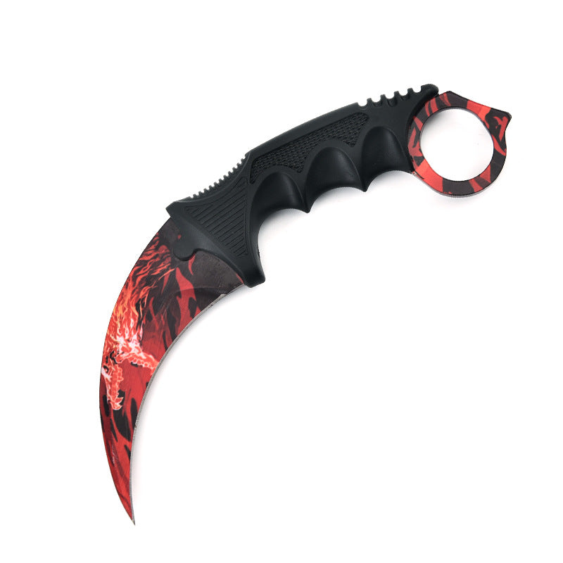 CS Claw Knife Outdoor Claw Sharp Game Claw Knife Battle Wolf Claw Knife Outdoor Self-Defense Camping Survival