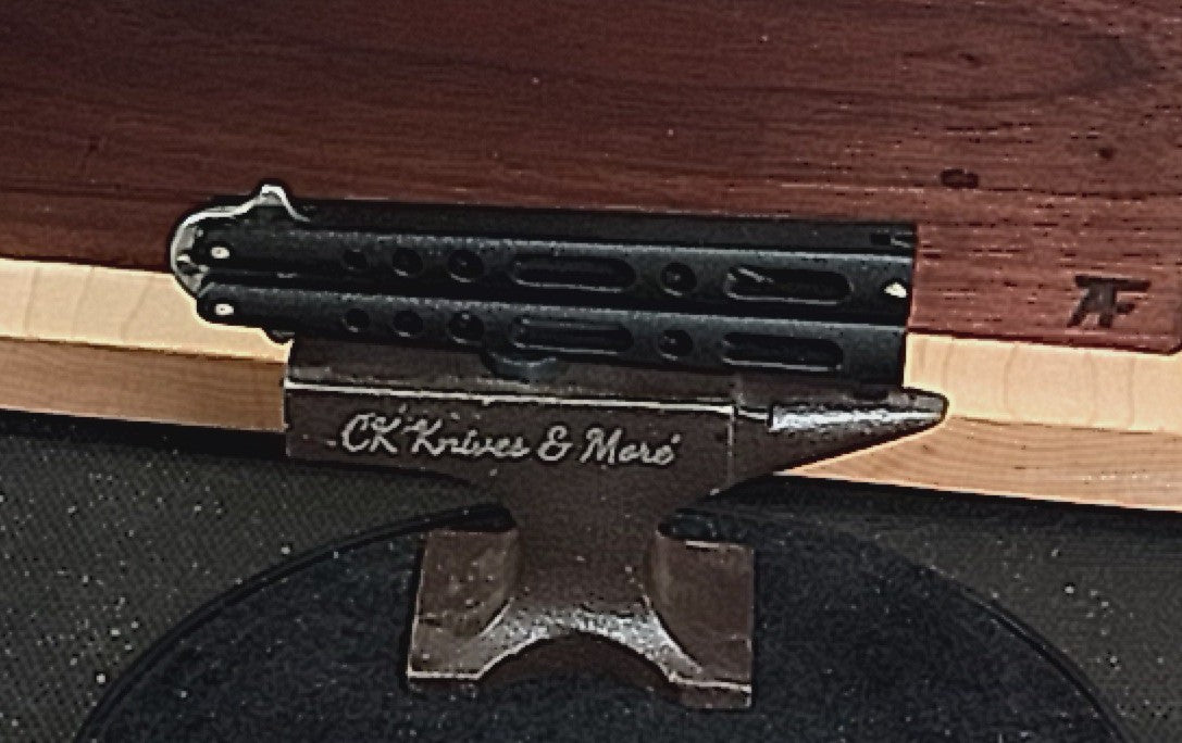 Bench Mark Butterfly Knife Black Stonewash