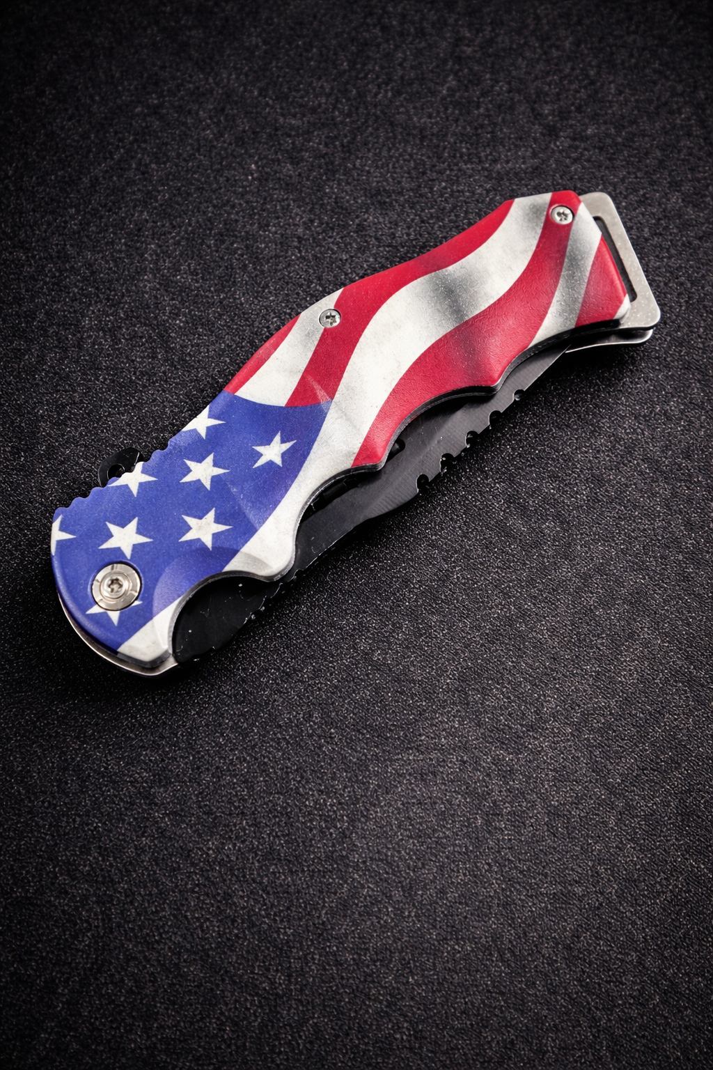 Snake Eye American Flag Tactical Knife