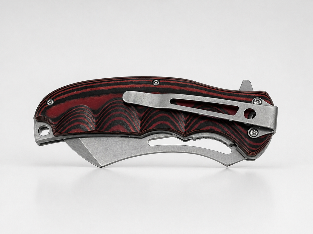 Frost – Liner lock Knife A/O Red Micarta