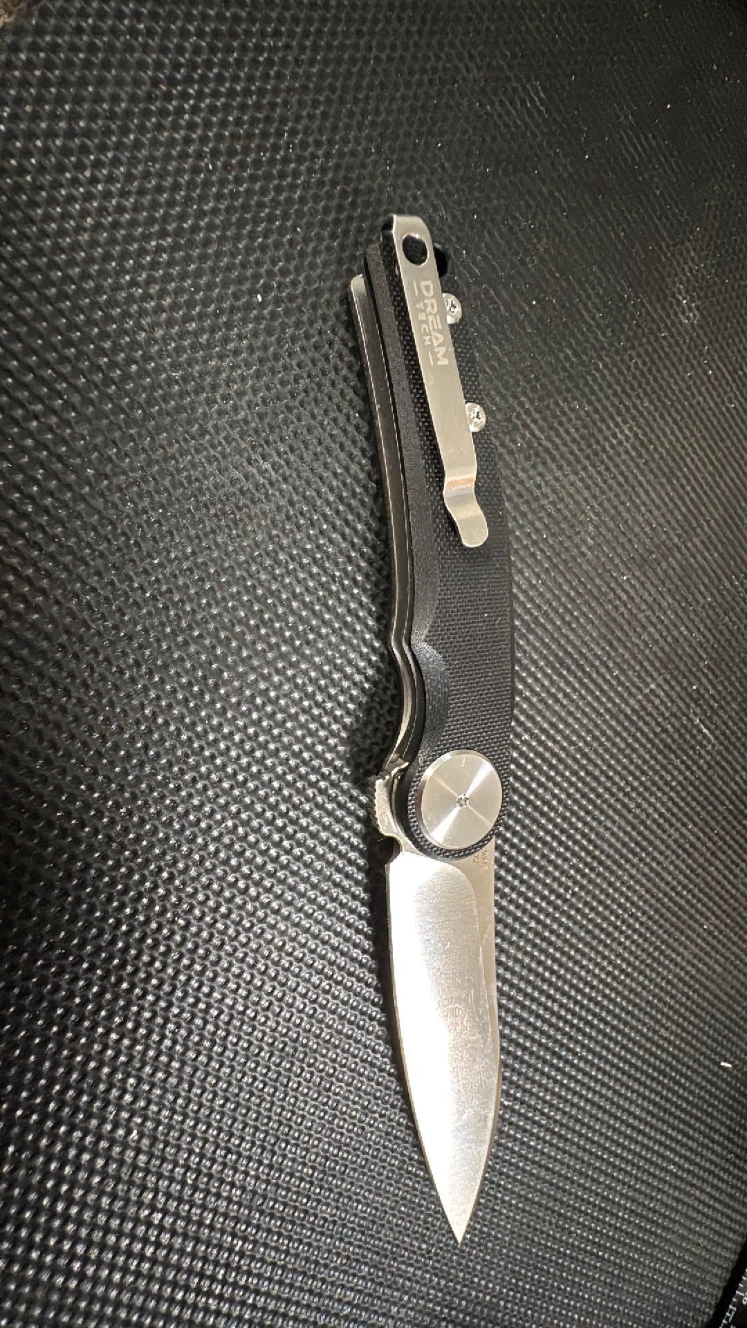 Dream Tech EDC knife G10 black handle