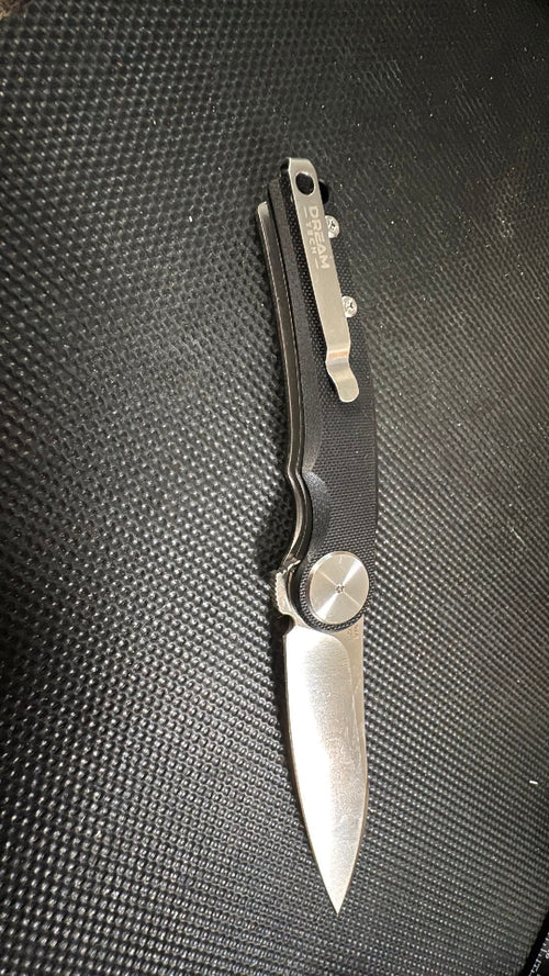 Dream Tech EDC knife G10 black handle