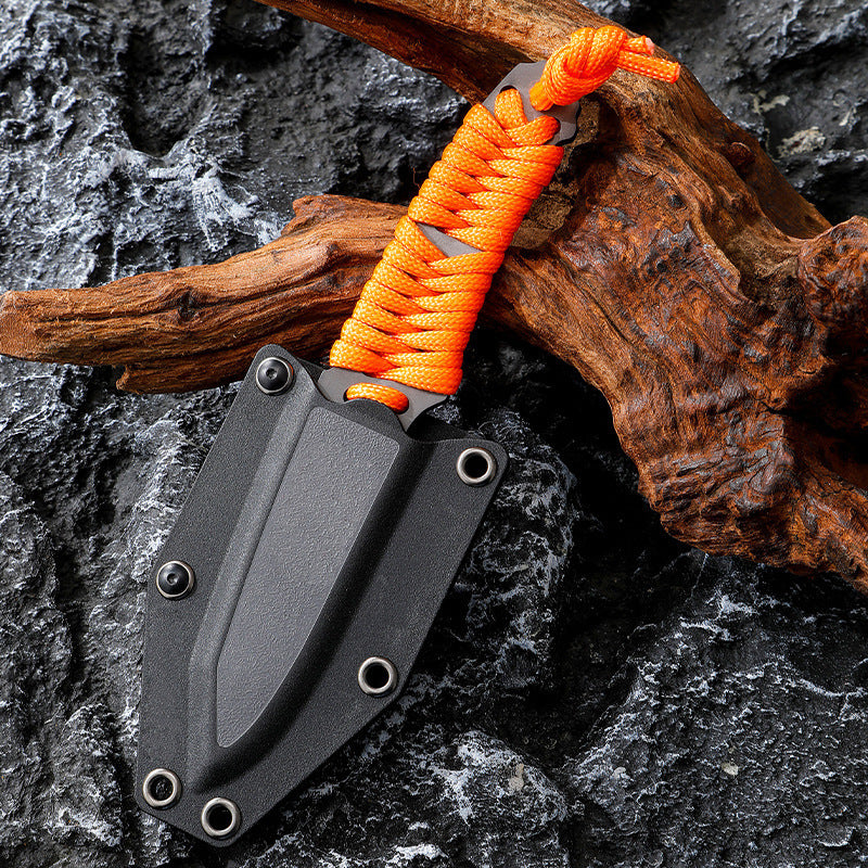 Outdoor Series Rope-Tied Multi-Functional Outdoor Camping Knife