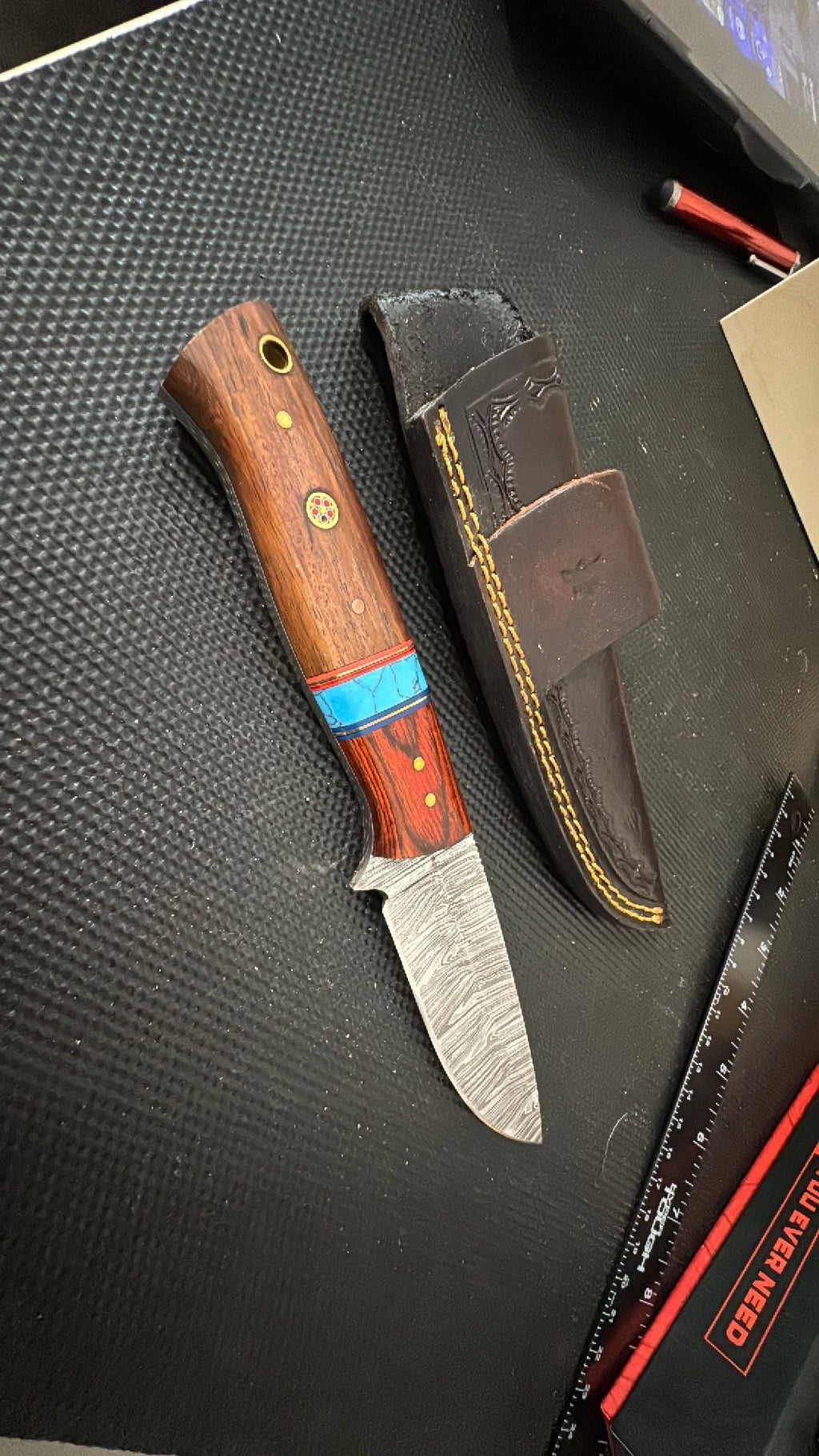Handmade 8” Hunting Knife By Hometown Knives