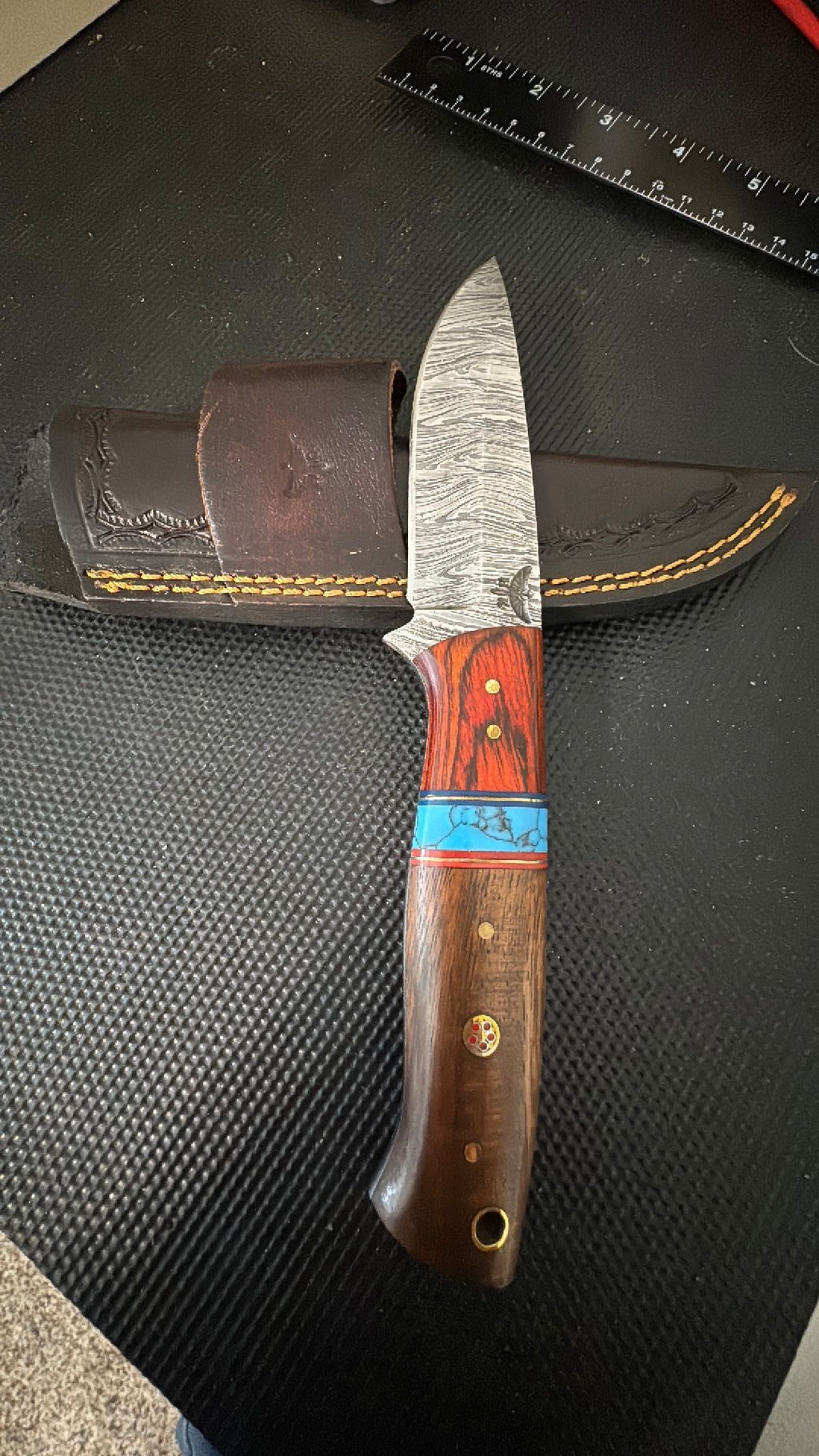 Handmade 8” Hunting Knife By Hometown Knives