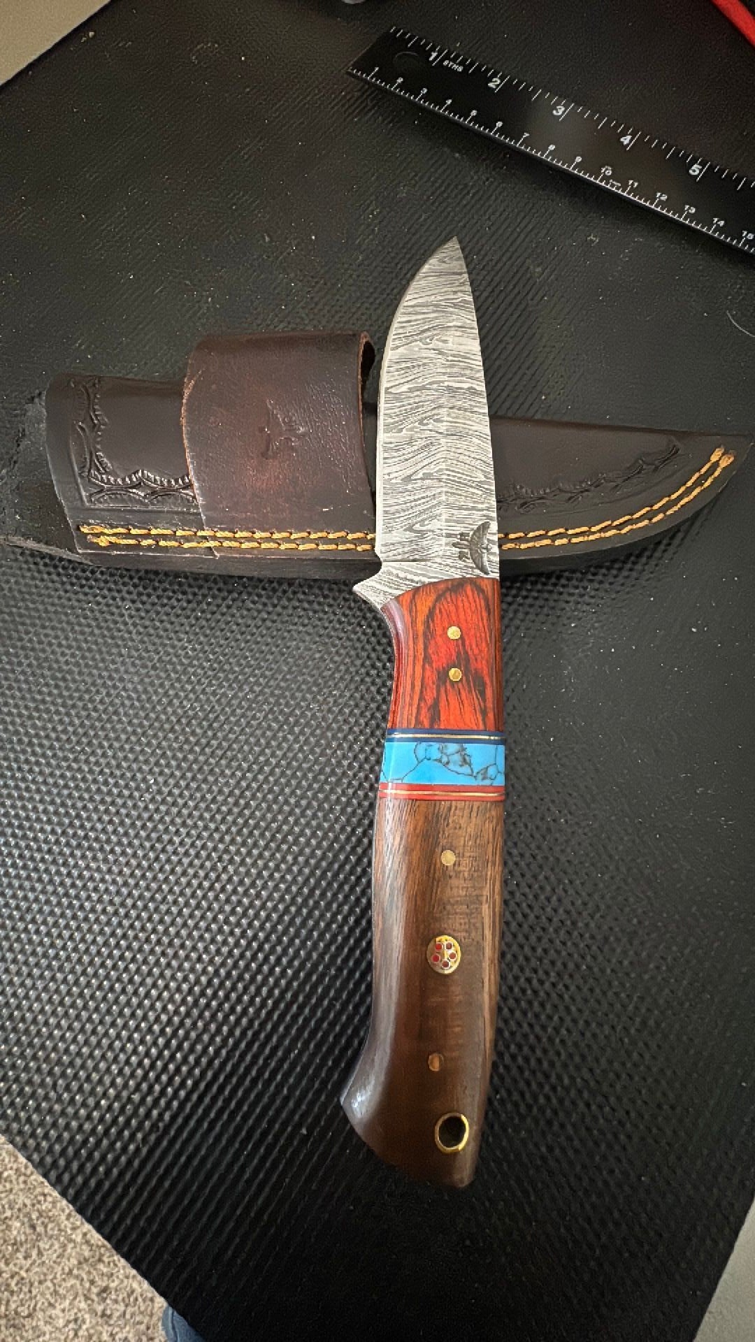 Handmade 8” Hunting Knife By Hometown Knives