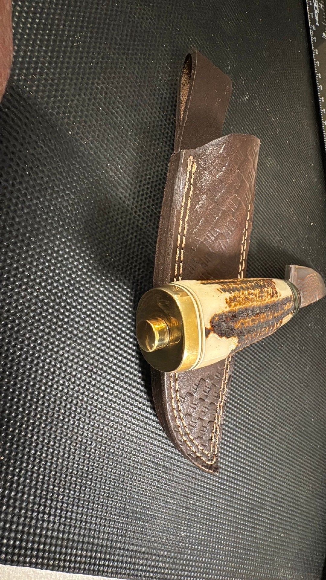 Handmade Copper Damascus Knife by Hometown Knives
