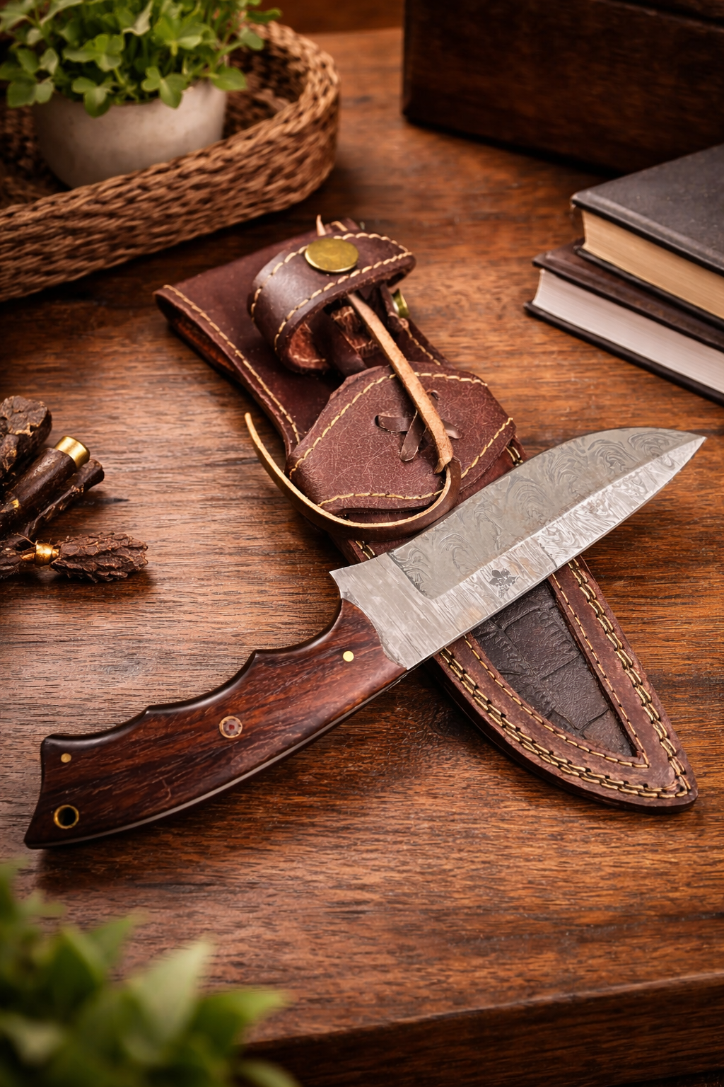 10" Handmade Hunting Knife by Hometown Knives