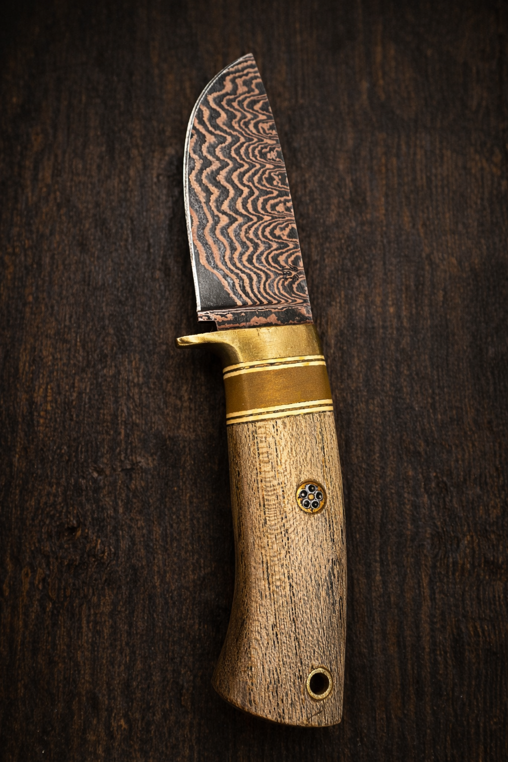 HTK Copper Damascus 8 in Knife
