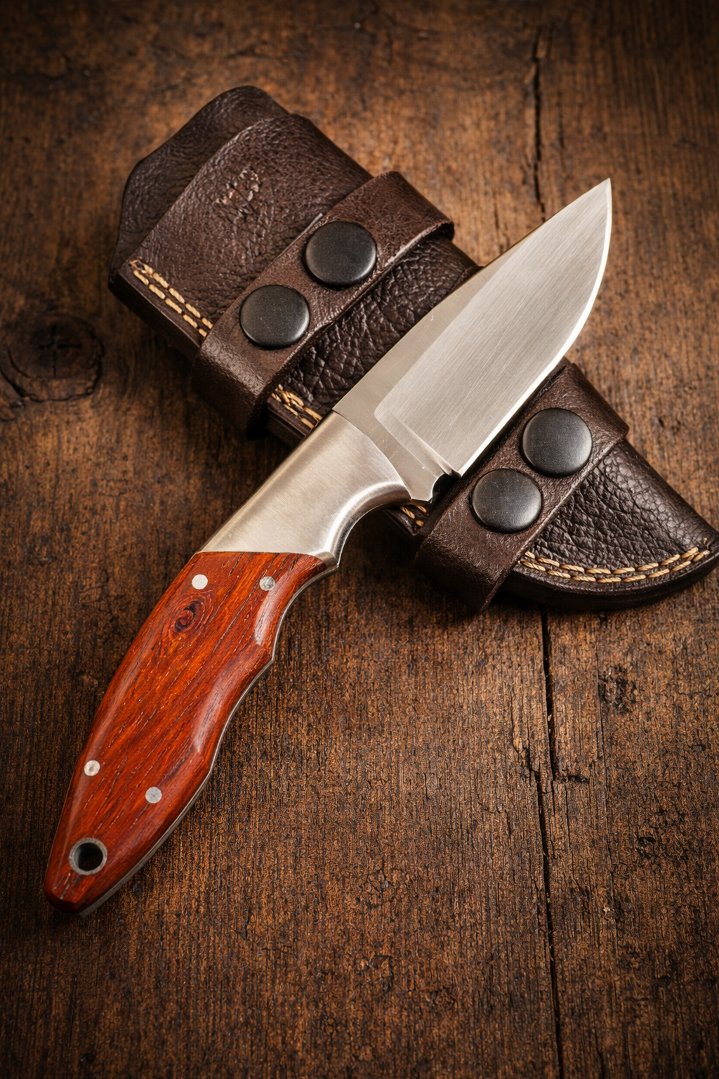 HTK Polished Sandvik Steel 7.5 inch Fixed Blade