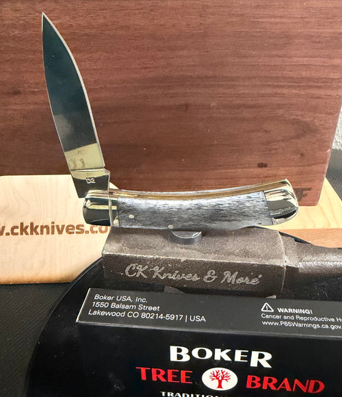 Boker Smooth Grey Bone Knife