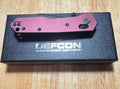 DEFCON ~ Axis Lock Pocket Knife Dark Red