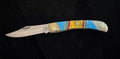 Frost Clip Point Lock back Knife Turquoise Handles