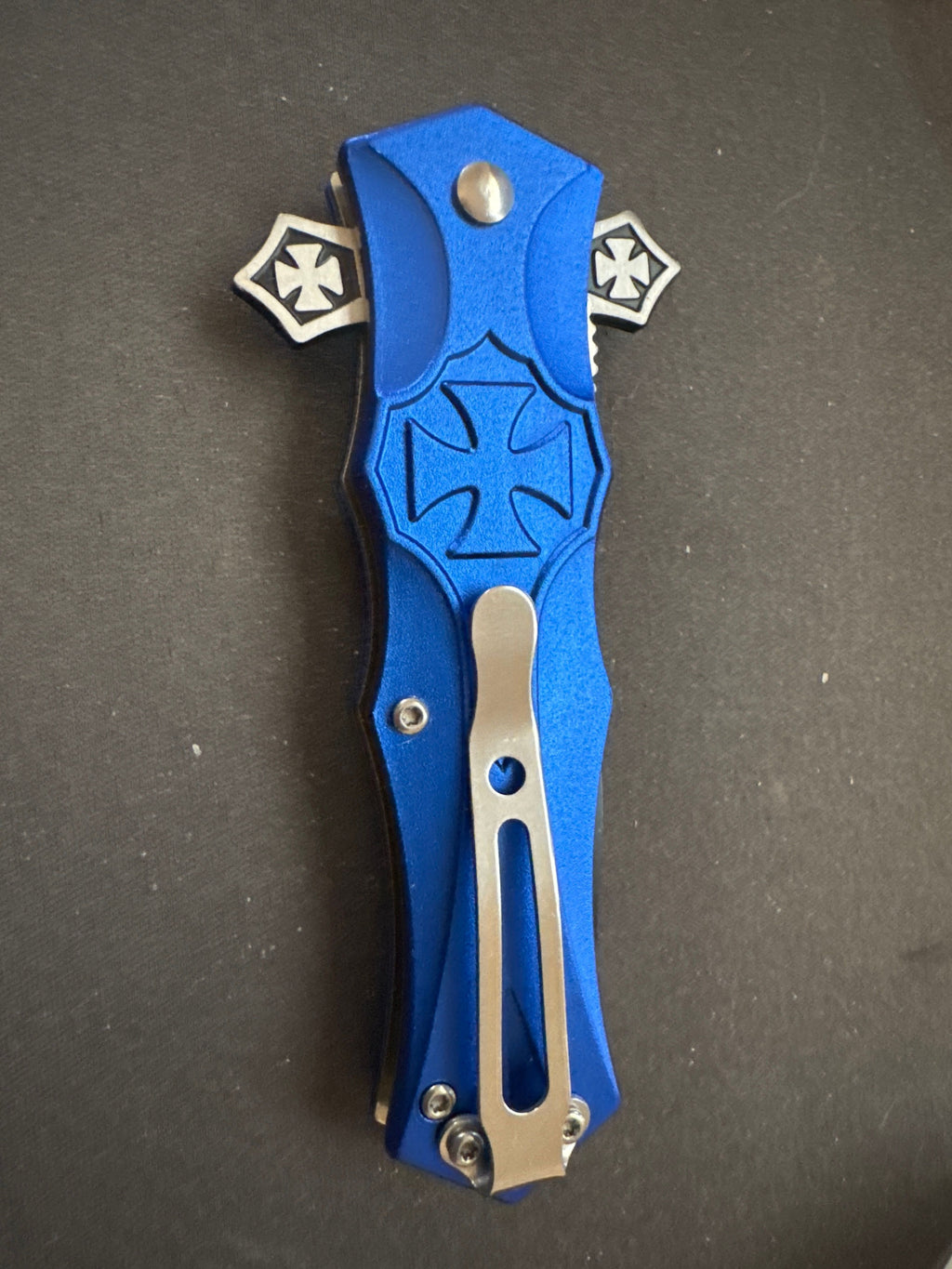 Falcon Knives Blue & Red Cross