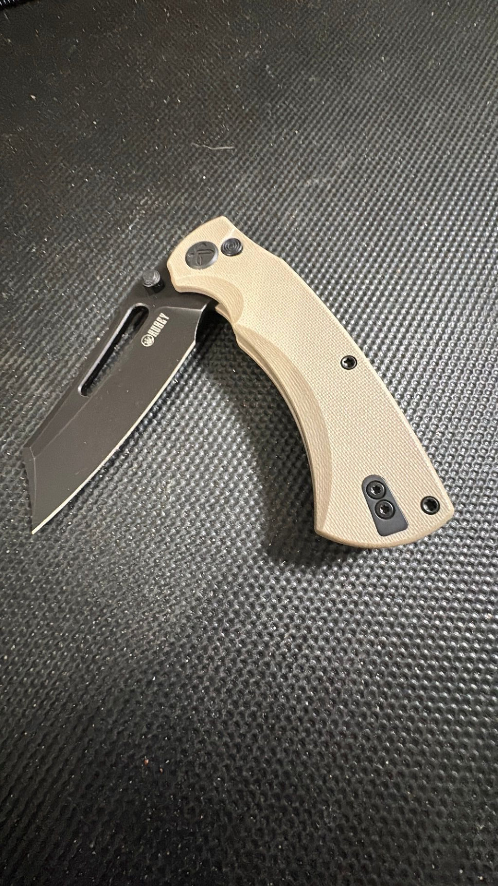Kubey Dheo Buttonlock Black Tan