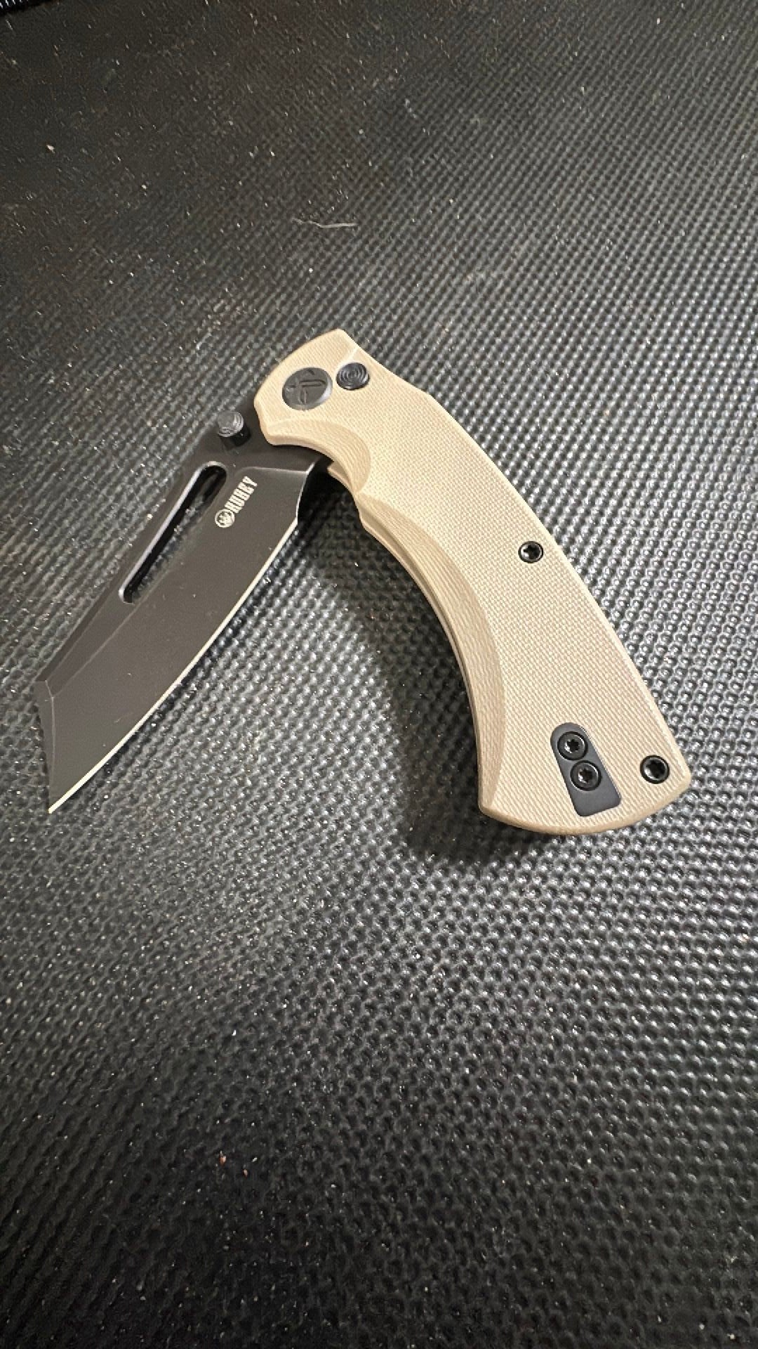 Kubey Dheo Buttonlock Black Tan