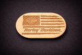 Harley Davidson laser engraved decor