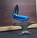 MTech Assisted Folding Knife Blue Aluminum Handle