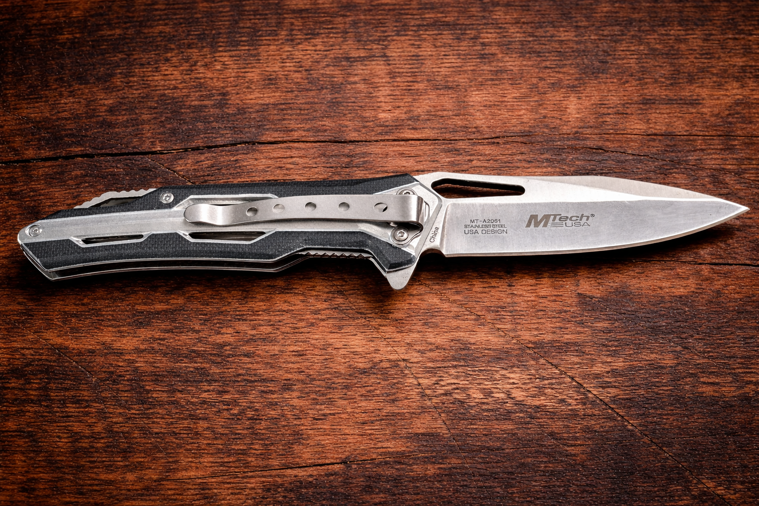 MTech Assisted Folding Knife 3.5" Steel Blade