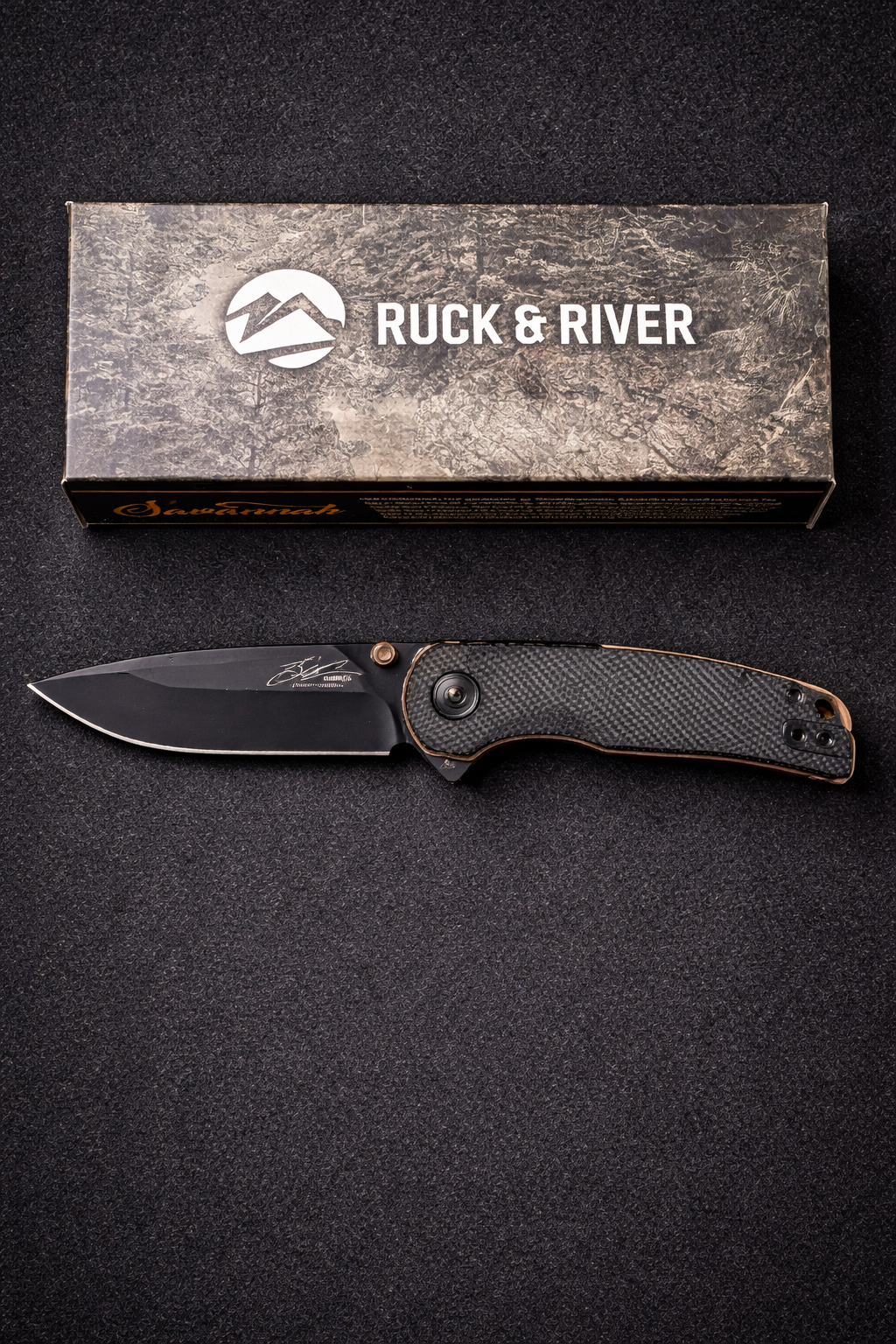 Savannah Folding Knife by Brandon Currin  (Currin 1776)