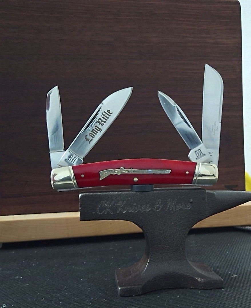 Rough Rider Red Long Rifle Congress Pocket Knife
